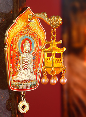 全国旅游纪念品文创立体珐琅烤漆磁吸发光金属冰箱贴宫灯冰箱贴