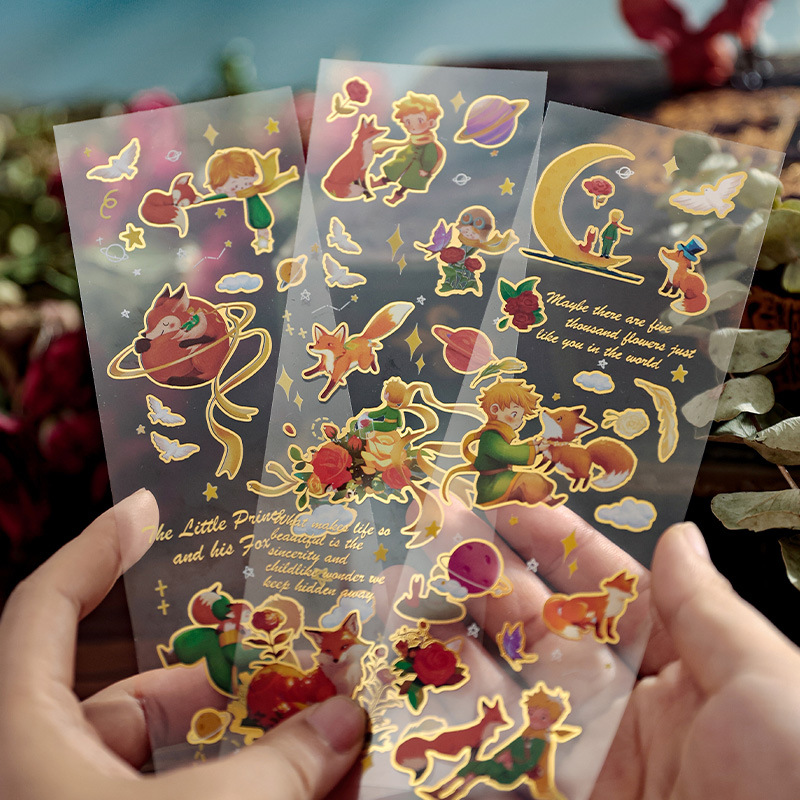 跨境爆款小王子立体烫金