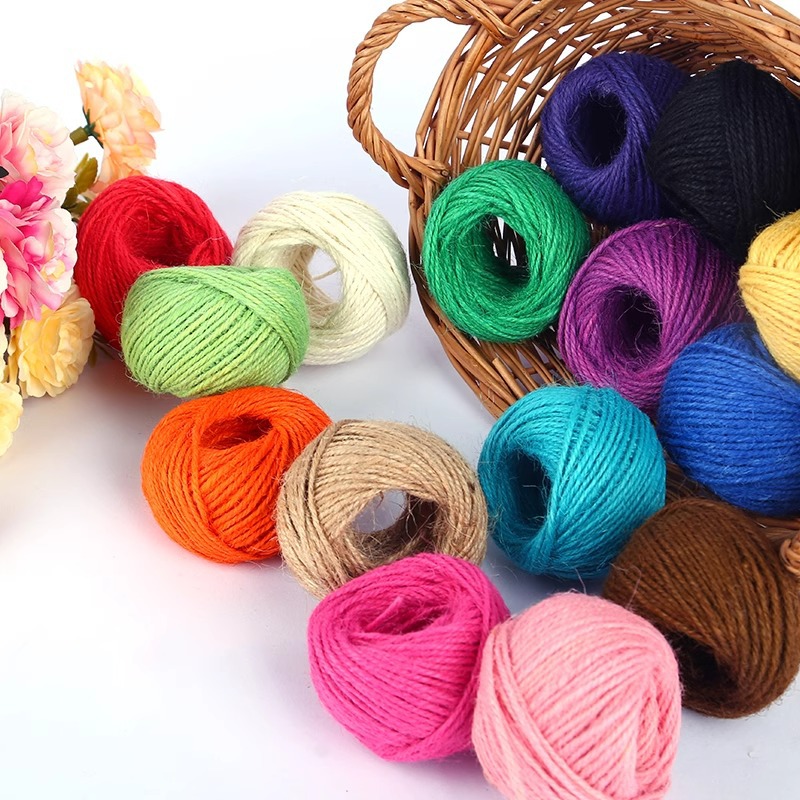 彩色麻绳捆绑绳粗吊牌绳