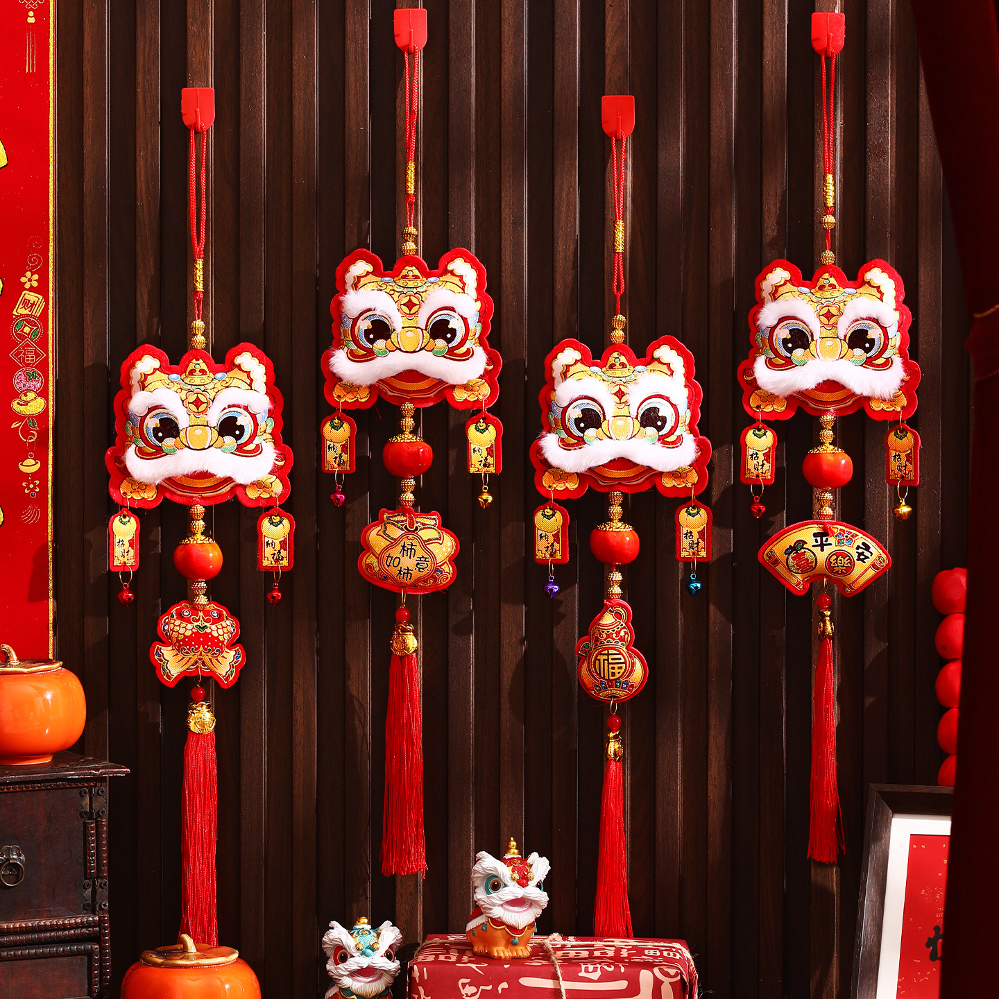 新年醒狮挂件2026马款过