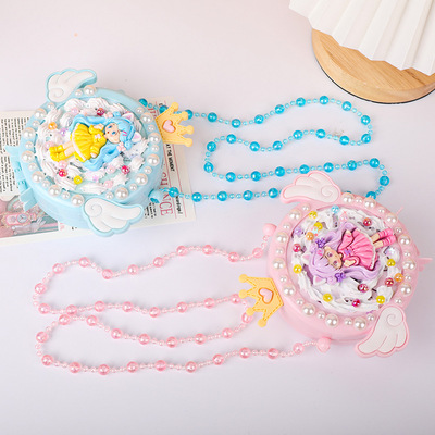 儿童手工奶油胶diy单肩斜