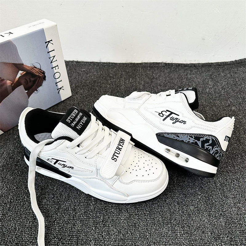 情侣魔术贴板鞋女ins潮2026春季新款小众运动百搭休闲小白鞋子男