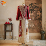 秀禾服男生2025新款中式结婚礼服新郎大码敬酒服龙凤褂男士秀和服