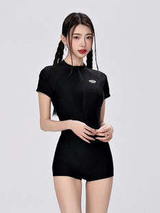 连体泳衣女2024新款爆款平角专业竞速遮肚显瘦游泳馆专用速干泳装