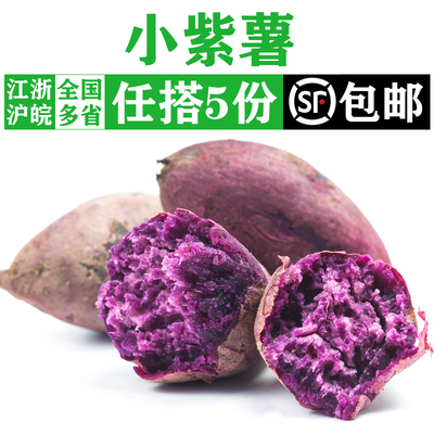 现挖小紫薯紫芋头农家蔬菜