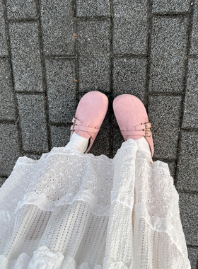 复古仙女风勃肯鞋包头拖鞋女秋季新款外穿厚底高级感百搭防滑足弓