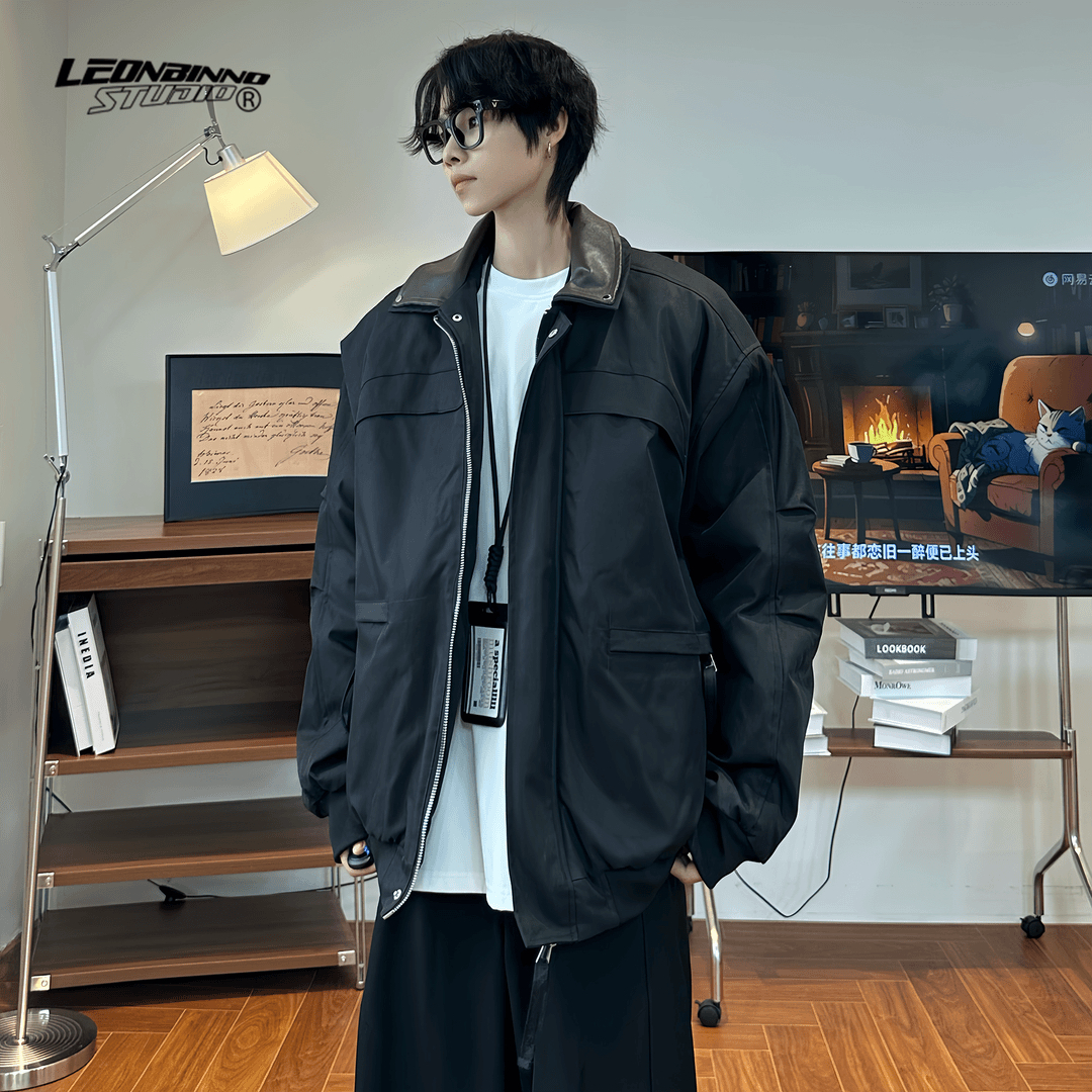 秋冬加厚保暖工装夹克棉衣外套