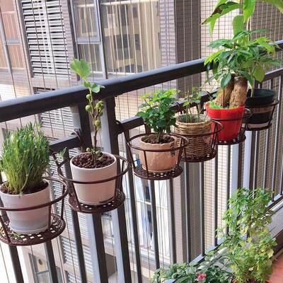 Balcony Railing Hook Flower Pot Hanger Hanging Security