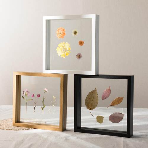 Double-sided glass photo frame table 67810 inch square dry
