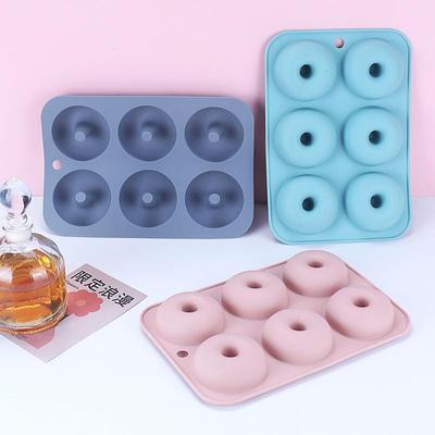 6-piece round silicone cake mold donut mold  handmade