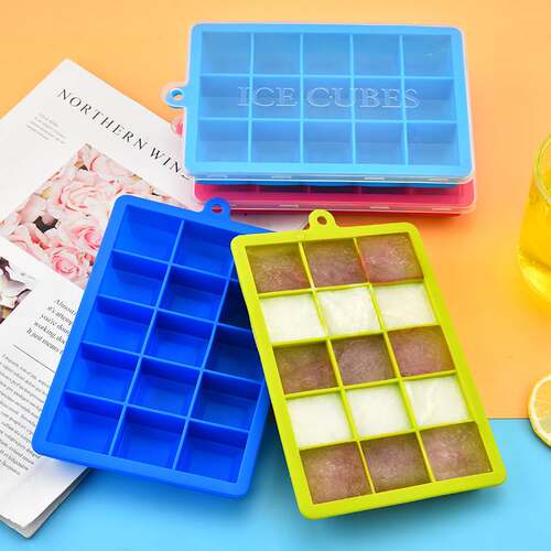 Factory wholesale ice box ice maker 15 grid Silicone Ice
