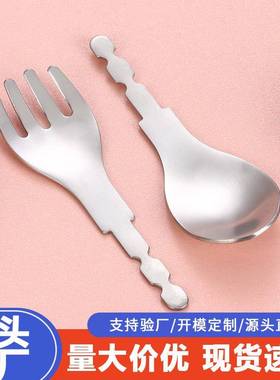 16 Stainless Steel Kidsren's Fork and Spoon Tableware