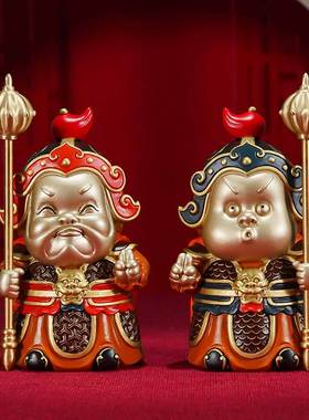 Factory Direct brass ornaments Guard Door God copper crafts