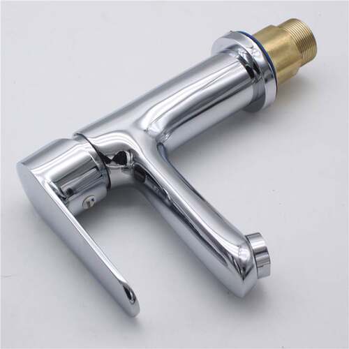 Single hole basin faucet copper hot and cold mixing faucet
