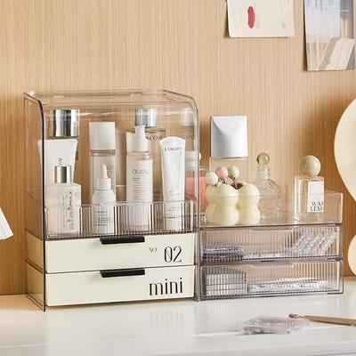 Cosmetic Storage Box Dustproof Large Capacity Desktop