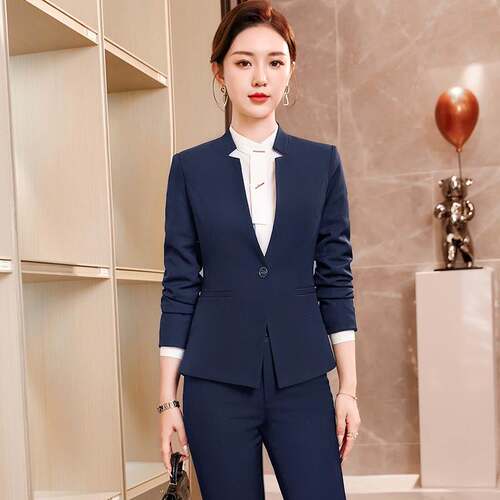 Black suit jacket women's spring and autumn small college