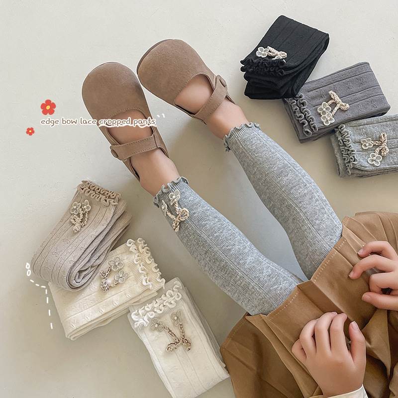 New Combed Cotton Lace Bow Fungus Roll Thick Strip Girls'