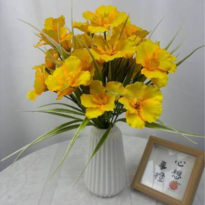 Factory direct water plant hibiscus flower simulation