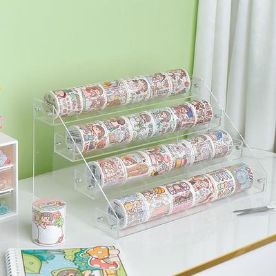 New transparent multi-layer hand account tape storage rack