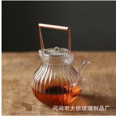 Borosilicate crane head chrysanthemum pot heat-resistant