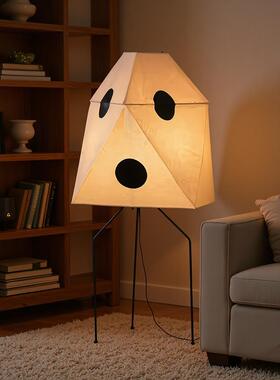 Noguchi rice paper living room floor lamp Japanese tea room