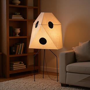 Noguchi rice paper living room floor lamp Japanese tea room