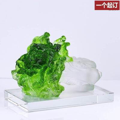 Colored Glaze cabbage fortune crafts decoration shop