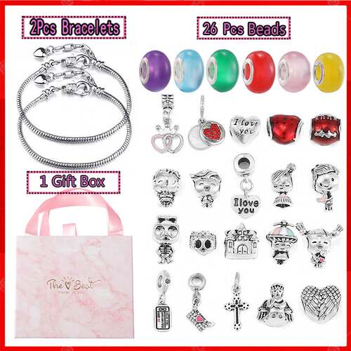 Cross-border children's bracelet gift box suit diy handmade