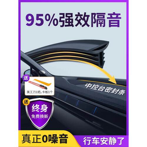 # Car center console sound insulation sealing strip front