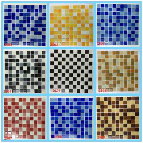 Special mosaic tile for swimming pool crystal glass fish