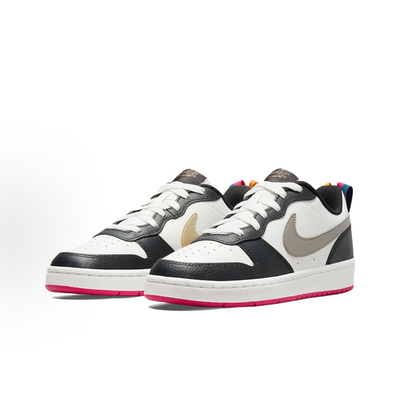 NikeCourt BoroughLow2SE1休闲低帮板鞋白黑银男女同款DJ0040-100