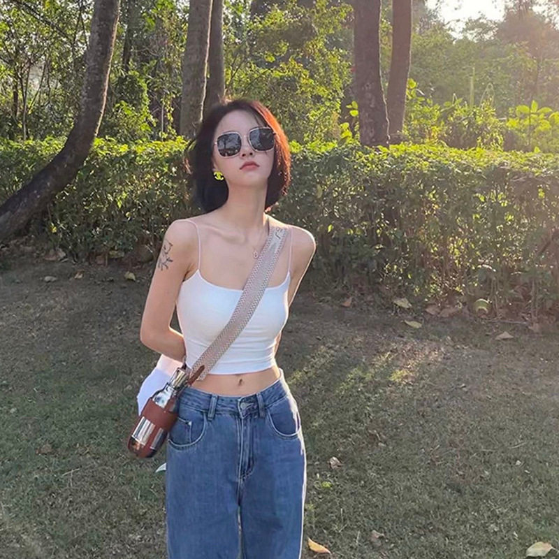冰丝无痕吊带美背内衣女夏一字领背心吊带