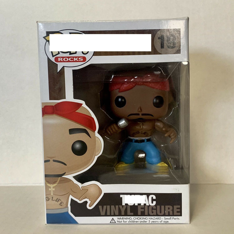 说唱歌手 tupac 2 pac 明星周边 手办模型