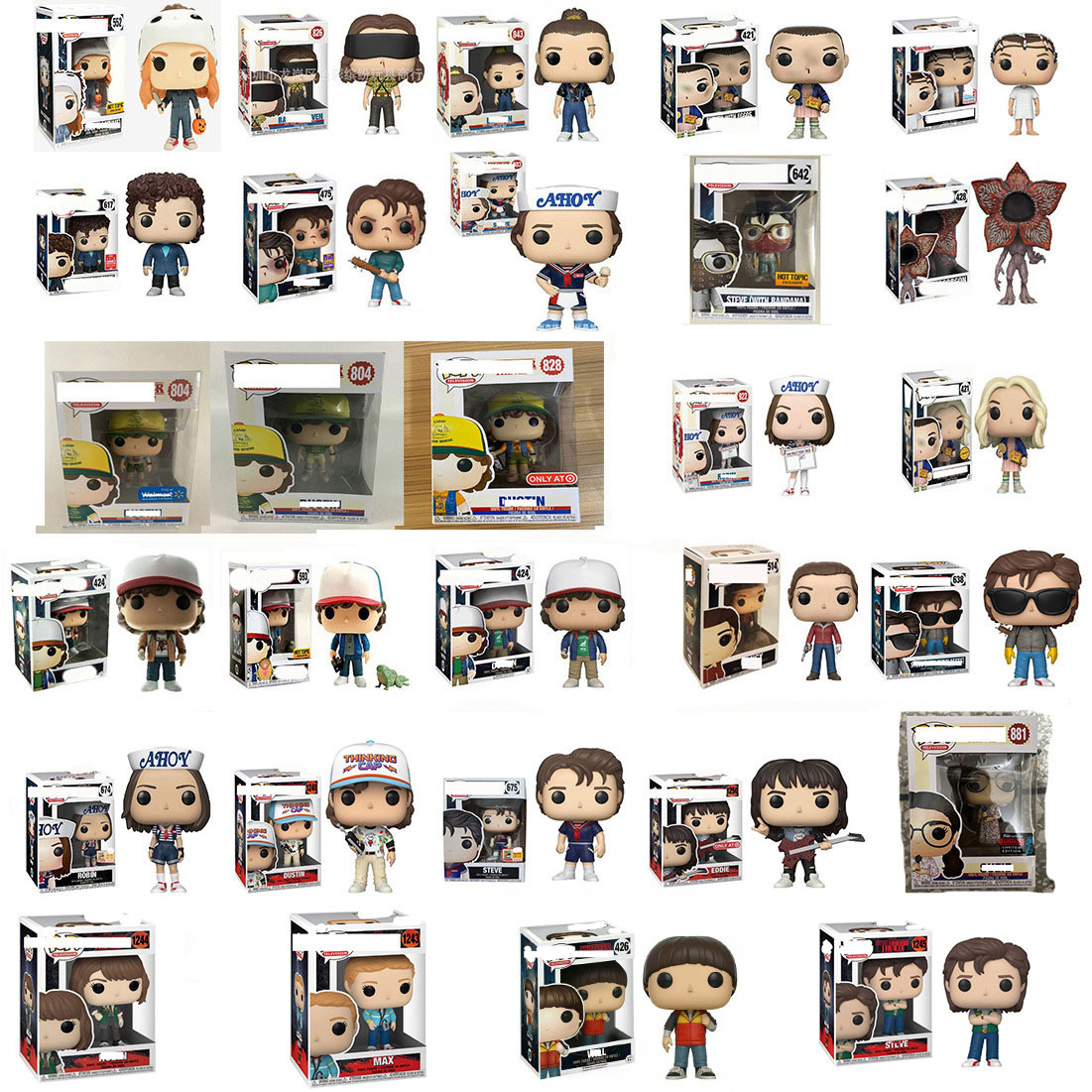 怪奇物语 达斯汀 史蒂夫 罗宾 食人花 手办 模型