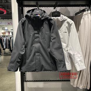 李宁2025冬季男子户外系列加绒保暖防泼水三合一运动风衣AWBV113