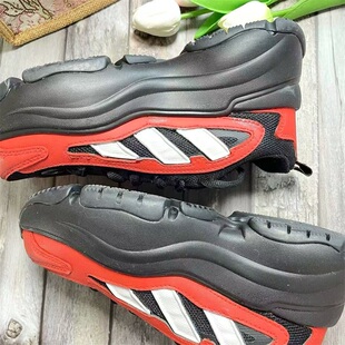 【定制球鞋】adidas OZGAIA W 赤墨流影 女款低帮增高休闲老爹鞋