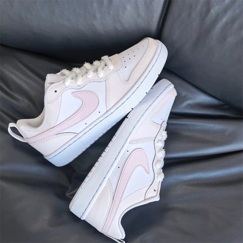 【球鞋定制】甜心炮弹 Nike Court Borough 女款可爱休闲百搭板鞋