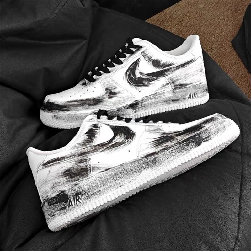 【定制球鞋】耐克 NIKE AIR FORCE 1 暗黑骑士 男女低帮潮流板鞋