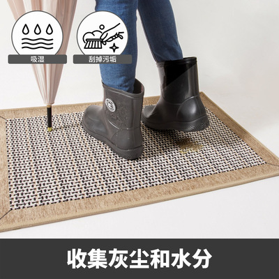 Entrance door mat rubber anti slip foot mat地垫橡胶防滑脚垫