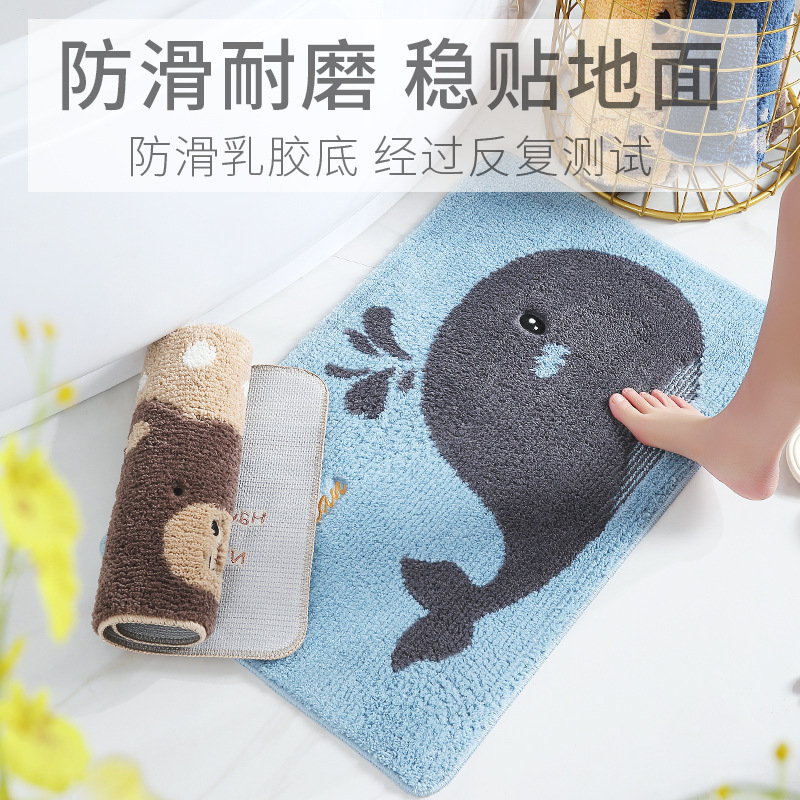 Cartoon entrance mat, door mat, absorbent foot mat地毯