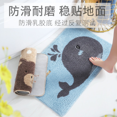 Cartoon entrance mat, door mat, absorbent foot mat地毯