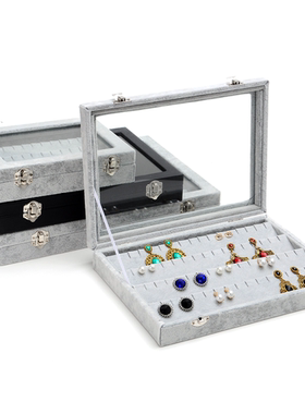jewelry box ring pendant Pearl Necklace display tray earring