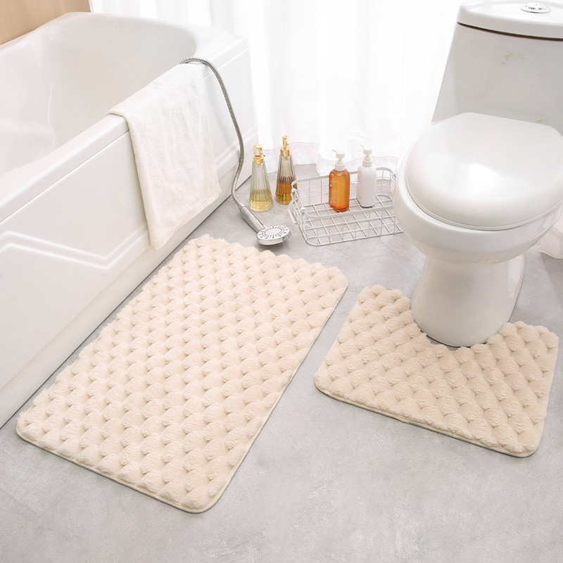 Nordic bathroom floor mat, bathroom absorbent carpet浴室地垫