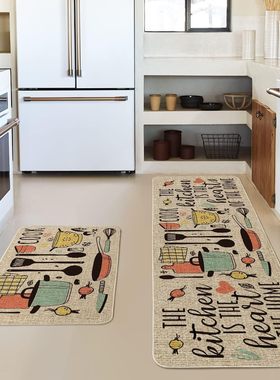 American tableware kitchen floor mat absorbs water厨房地垫
