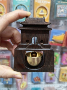 北京钟鼓楼木质撞铃大门冰箱贴文创旅游景点纪念品摆件送亲朋好友