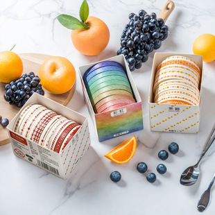 唐印文化手账排版和纸胶带极细极窄边框拉条虹系列分割线素材diy