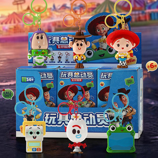 正版玩具总动员5公仔挂件盲盒卡通胡迪翠丝手办玩偶钥匙扣礼物女