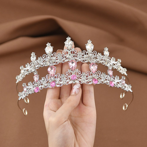 儿童皇冠头饰女童高端水晶王冠