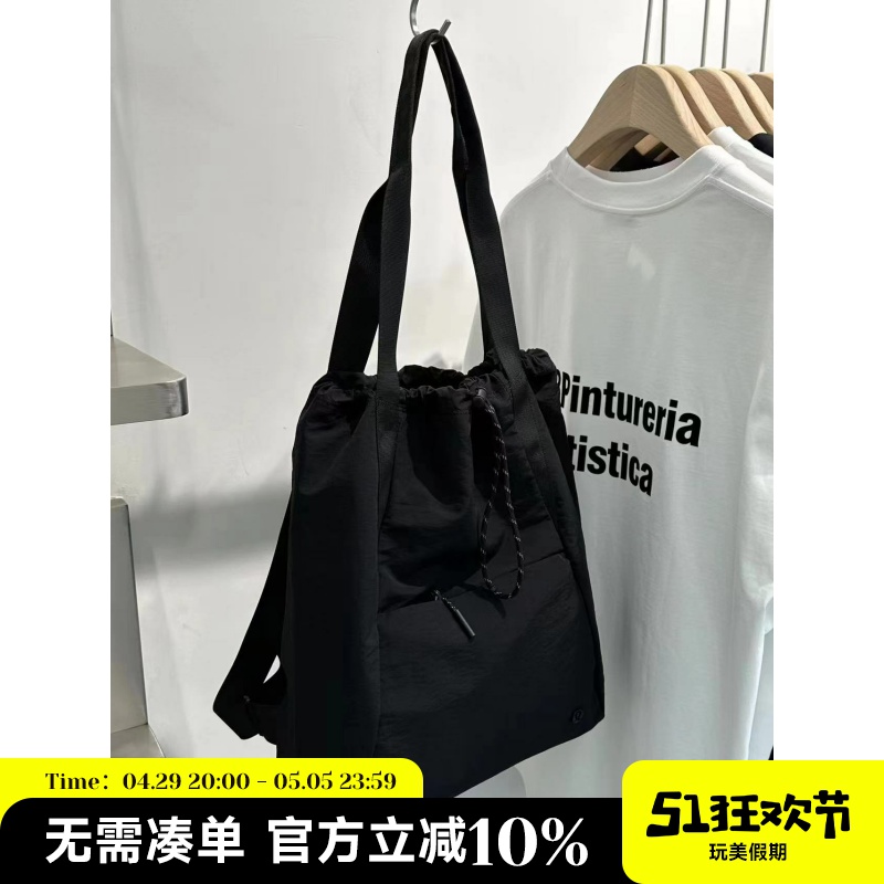 诗歌兰双肩包束口袋中号