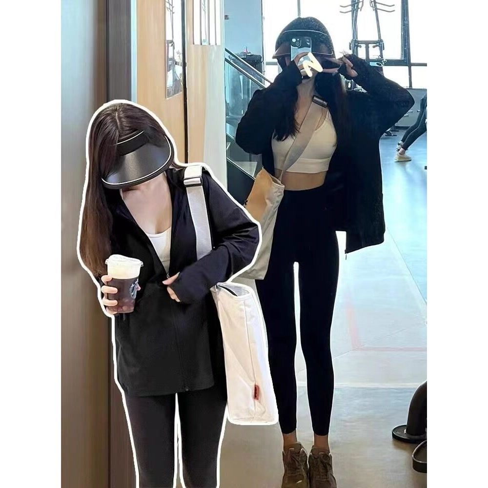 2025新款夏季防晒衣外穿女士同款防紫外线潮牌百搭纯色口袋拉链
